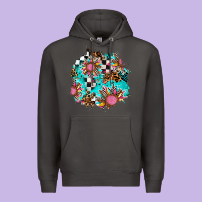 Race Sunflower Patches Premium Hoodie Designed By Adodesignshop
