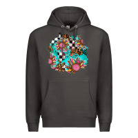 Smoke race sunflower patches Premium Hoodie - AdoDesignShop