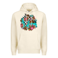 Tofu race sunflower patches Premium Hoodie - AdoDesignShop