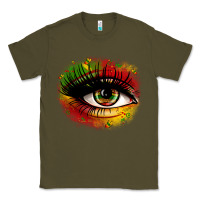 Army Green juneteenth eye Classic Tee - Zillion Design Studio