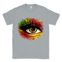 Heather Grey juneteenth eye Classic Tee - Zillion Design Studio