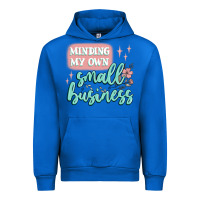 Cobalt minding my own small business Urban Hoodie - MaliasSmallBusiness