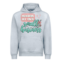 Heather Grey minding my own small business Urban Hoodie - MaliasSmallBusiness