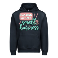 Navy minding my own small business Urban Hoodie - MaliasSmallBusiness