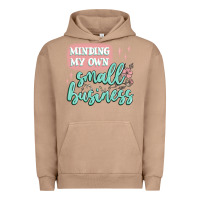 Pigment Burro minding my own small business Urban Hoodie - MaliasSmallBusiness