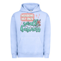 Pigment Grape Ice minding my own small business Urban Hoodie - MaliasSmallBusiness