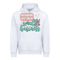 White minding my own small business Urban Hoodie - MaliasSmallBusiness