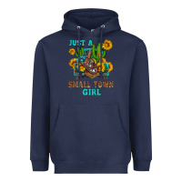 Navy just a small town girl Heavyweight Hoodie - HRA Design Shop