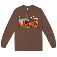 Chestnut Christmas coffee cups with French Bulldog Long Sleeve Tee - RanaPortraitStore