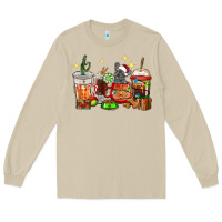 Mushroom Christmas coffee cups with French Bulldog Long Sleeve Tee - RanaPortraitStore