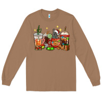 Toasted Coconut Christmas coffee cups with French Bulldog Long Sleeve Tee - RanaPortraitStore