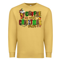 Antique Gold coffee and christmas cheer Premium Sweatshirt - AdoDesignShop