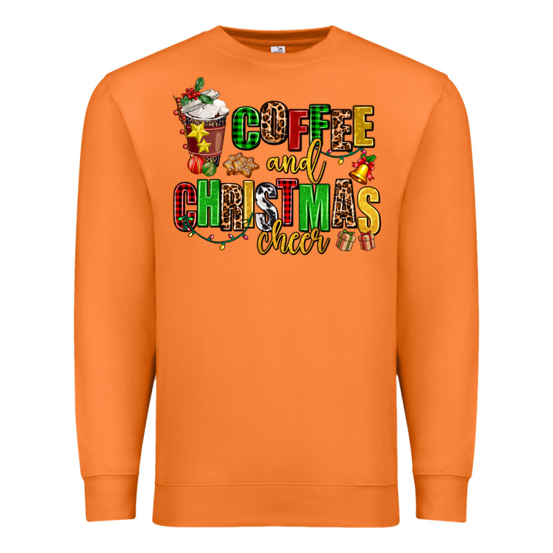 Coffee And Christmas Cheer Premium Sweatshirt by AdoDesignShop | Teevron