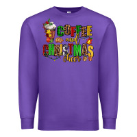 Purple coffee and christmas cheer Premium Sweatshirt - AdoDesignShop