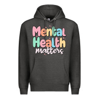 Charcoal Heather mental health matters Premium Hoodie - MaliasSmallBusiness