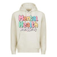 Oatmeal Heather mental health matters Premium Hoodie - MaliasSmallBusiness