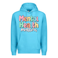 Ocean Blue mental health matters Premium Hoodie - MaliasSmallBusiness