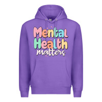 Purple mental health matters Premium Hoodie - MaliasSmallBusiness