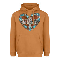 Mama Heart Cowhide Heavyweight Hoodie | Teevron