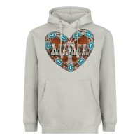 Moon Dust mama heart cowhide Heavyweight Hoodie - CowhideDigitalArt