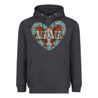 Smoke mama heart cowhide Heavyweight Hoodie - CowhideDigitalArt