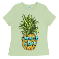 Matcha summer vibes pineapple Ladies Tee - BarkalooDesign
