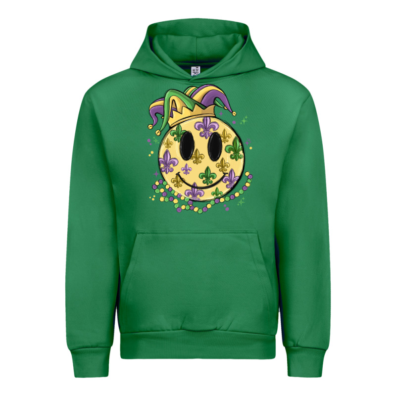 Smiley Face Mardi Gras Urban Hoodie by MaliasSmallBusiness | Teevron