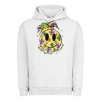 Pigment Lunar Rock smiley face mardi gras Urban Hoodie - MaliasSmallBusiness