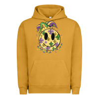 Pigment Peanut Butter smiley face mardi gras Urban Hoodie - MaliasSmallBusiness