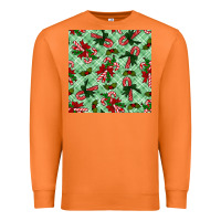 Carrot christmas candy cane seamless pattern Premium Sweatshirt - BundleAndBundleShop