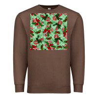 Christmas Candy Cane Seamless Pattern Premium Sweatshirt | Teevron