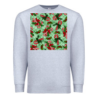 Heather Grey christmas candy cane seamless pattern Premium Sweatshirt - BundleAndBundleShop