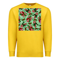 Lemon christmas candy cane seamless pattern Premium Sweatshirt - BundleAndBundleShop