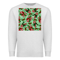 Oatmeal Heather christmas candy cane seamless pattern Premium Sweatshirt - BundleAndBundleShop