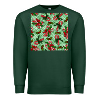 Sports Green christmas candy cane seamless pattern Premium Sweatshirt - BundleAndBundleShop