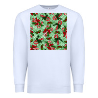 White christmas candy cane seamless pattern Premium Sweatshirt - BundleAndBundleShop
