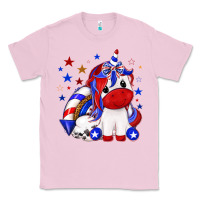 Bubblegum Pink 4th of july american unicorn Classic Tee - texasbilliewilder