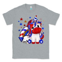 Heather Grey 4th of july american unicorn Classic Tee - texasbilliewilder