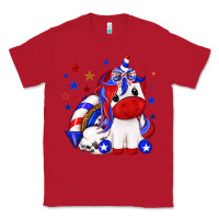 Red 4th of july american unicorn Classic Tee - texasbilliewilder