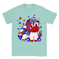 Seafoam 4th of july american unicorn Classic Tee - texasbilliewilder