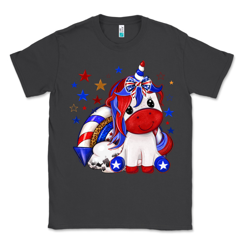 4th Of July American Unicorn Classic Tee by texasbilliewilder | Teevron
