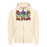 Sandshell please be patient i have autism Zipper Hoodie - Zillion Design Studio