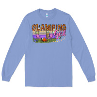 Colony Blue glamping girl Long Sleeve Tee - texasbilliewilder