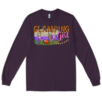 Plum glamping girl Long Sleeve Tee - texasbilliewilder