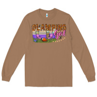 Toasted Coconut glamping girl Long Sleeve Tee - texasbilliewilder