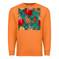 Carrot christmas hot chocolate and cookie seamless pattern Premium Sweatshirt - BundleAndBundleShop