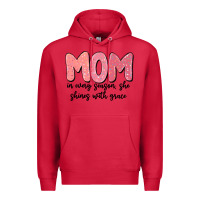 Cardinal mom in every season, she shines with grace Premium Hoodie - MaliasSmallBusiness