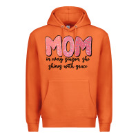 Carrot mom in every season, she shines with grace Premium Hoodie - MaliasSmallBusiness