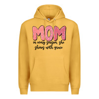 Mustard mom in every season, she shines with grace Premium Hoodie - MaliasSmallBusiness