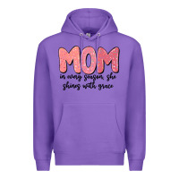 Purple mom in every season, she shines with grace Premium Hoodie - MaliasSmallBusiness